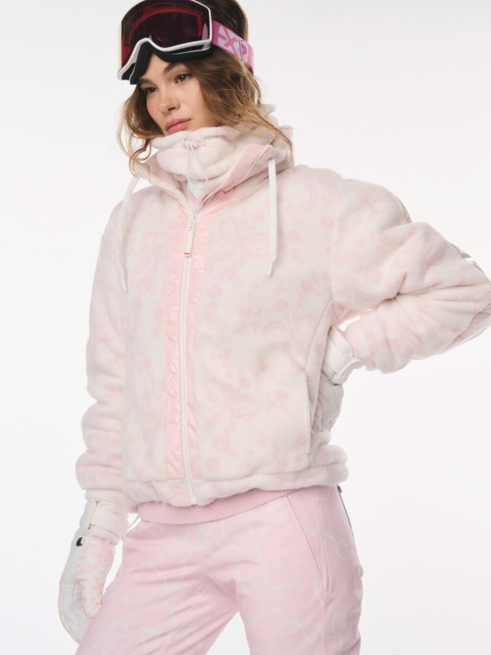 NWT LoveShackFancy x BOGNER FIRE+ICE Chantilly Pink Ninetta3 Jacket L - Picture 4 of 17